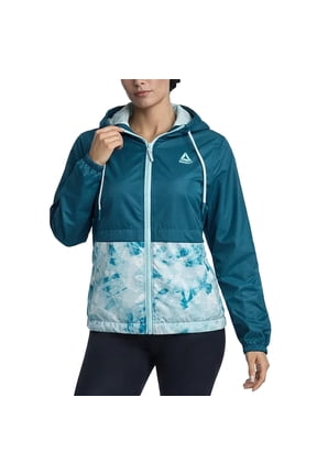 Womens Rain Jacket Lightweight Water-Resistant Windbreaker for Women with Adjustable Hood