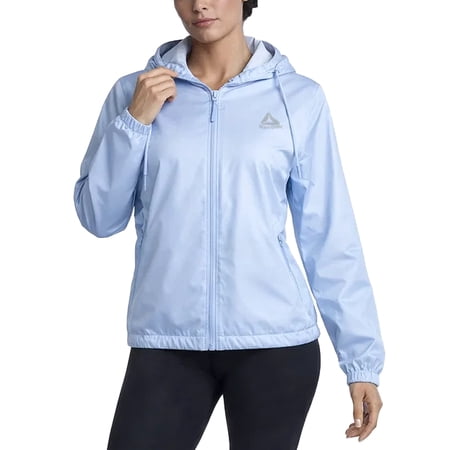 Reebok Womens Rain Jacket Lightweight Water-Resistant Windbreaker for Women with Adjustable Hood