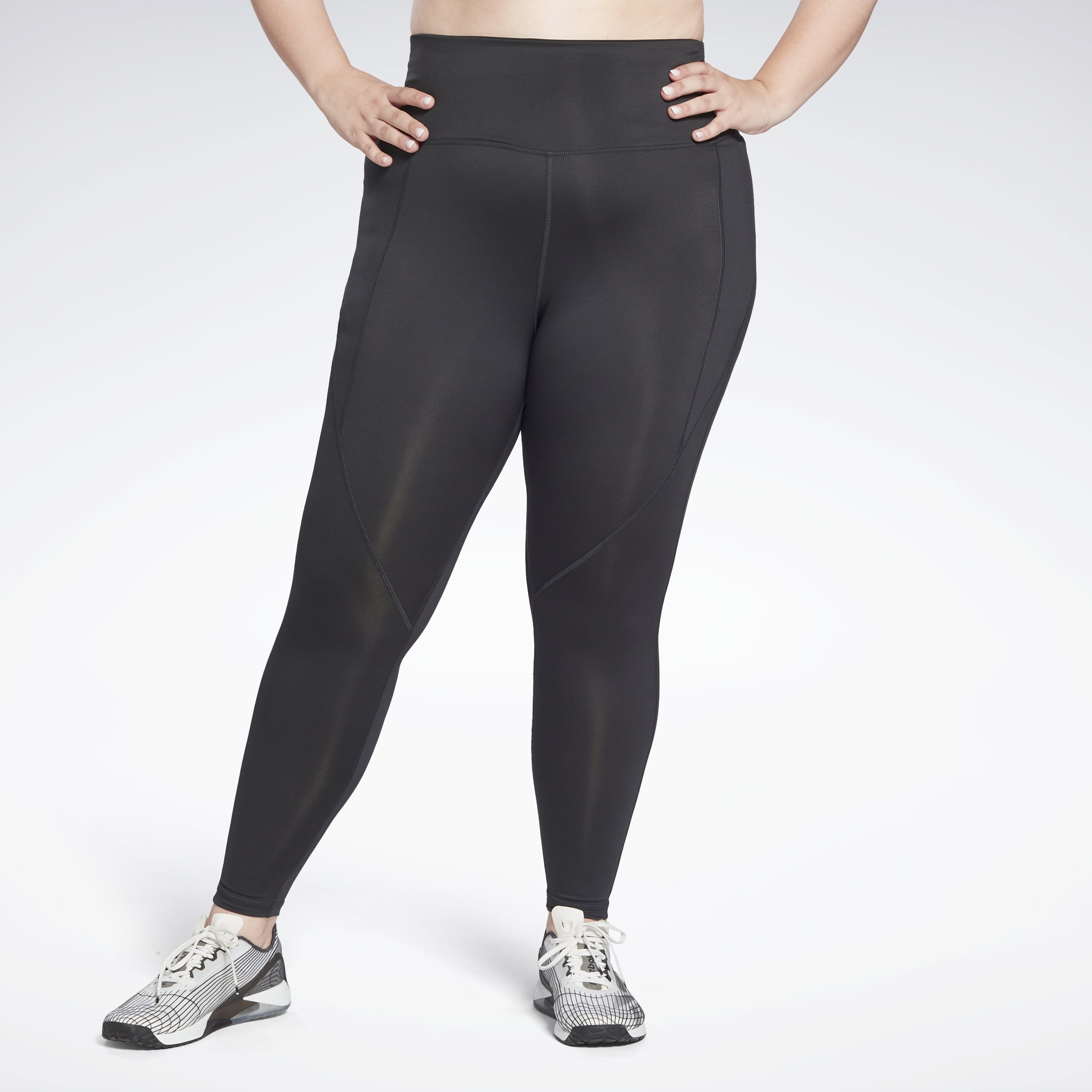 Reebok Women's Workout Ready Pant Program High Rise Leggings (Plus Size)