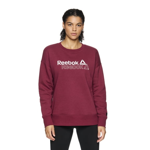 Reebok Women’s and Women’s Plus After Class Crewneck Sweatshirt, Sizes XS-4X