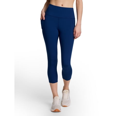 Reebok Women's and Women's Plus Everyday High Rise Capri Leggings, 20" Inseam, Sizes XS-4X