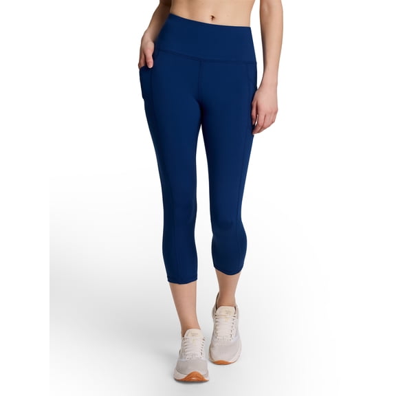 Reebok Women's and Women's Plus Everyday High Rise Capri Leggings, 20" Inseam, Sizes XS-4X