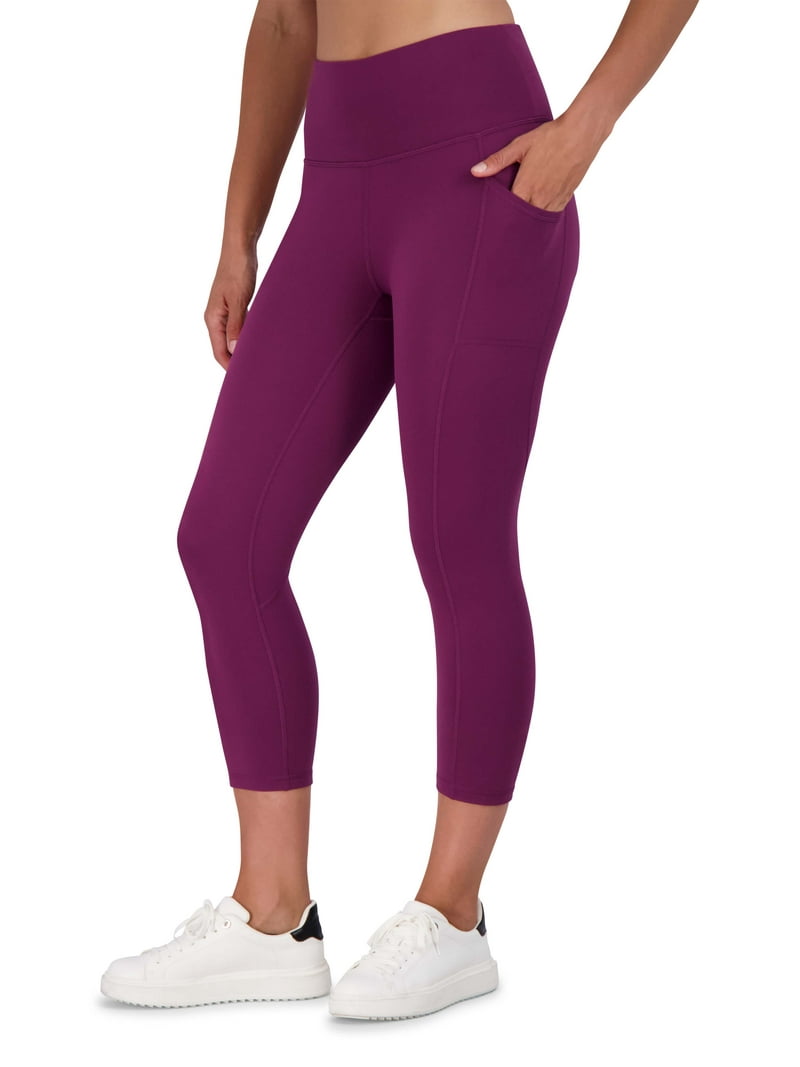 Reebok Women's Highrise Quick Drying Capri Leggings with