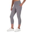 thumbnail image 1 of Reebok Women's and Women's Plus Highrise Everyday Capri Legging with 20" Inseam and Side Pockets, 1 of 4