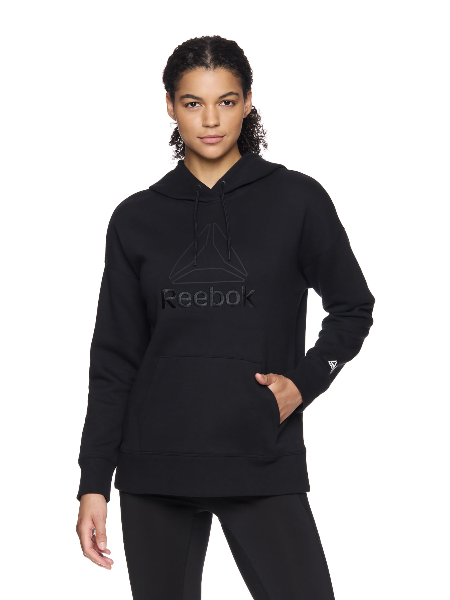 Reebok Women's and Women's Plus Large Logo Hoodie with Pocket, Sizes XS-4X