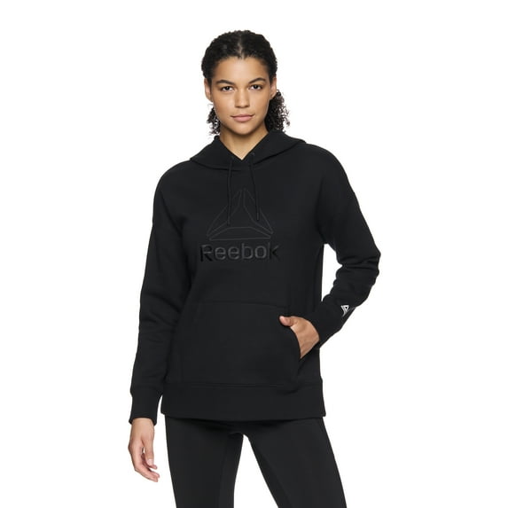 Reebok Women's and Women's Plus Large Logo Hoodie with Pocket, Sizes XS-4X
