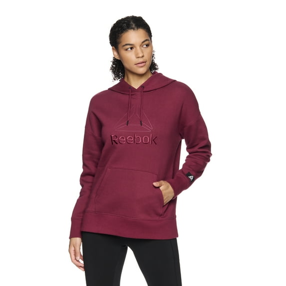Reebok Women's and Women's Plus Large Logo Hoodie with Pocket, Sizes XS-4X