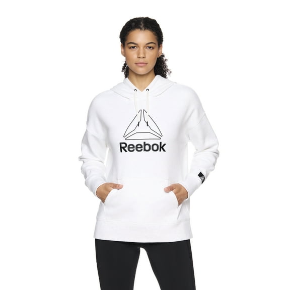 Reebok Women's and Women's Plus Large Logo Hoodie with Pocket, Sizes XS-4X