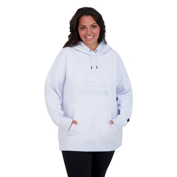 Reebok Women's and Women's Plus Large Logo Hoodie with Pocket, Sizes XS-4X