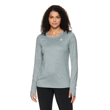Reebok Women's and Women's Plus Legacy Core Knit Performance Long Sleeve Shirt, Sizes XS-4X