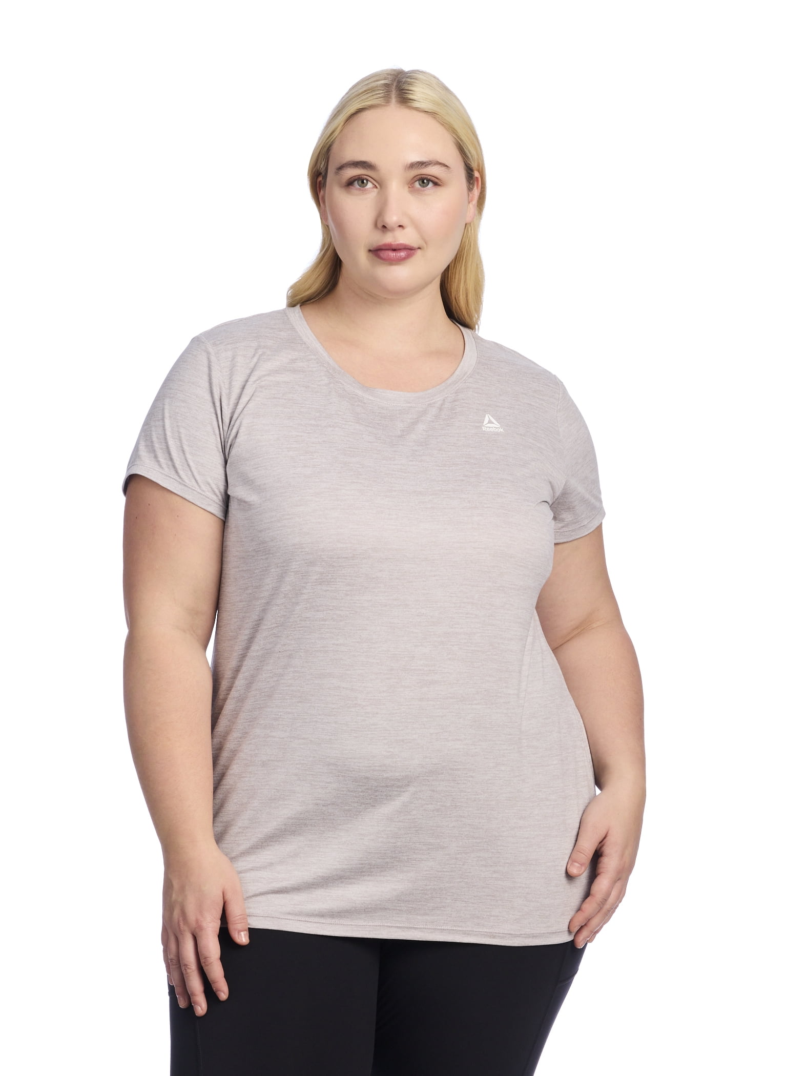 Reebok Women's and Women's Plus Legacy Core Knit Performance T-Shirt, Sizes XS-4X
