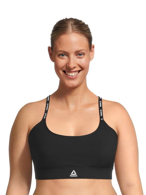 Women's and Women's Plus Low Impact Favorite Bra with Removable Cups, Sizes XS-4X