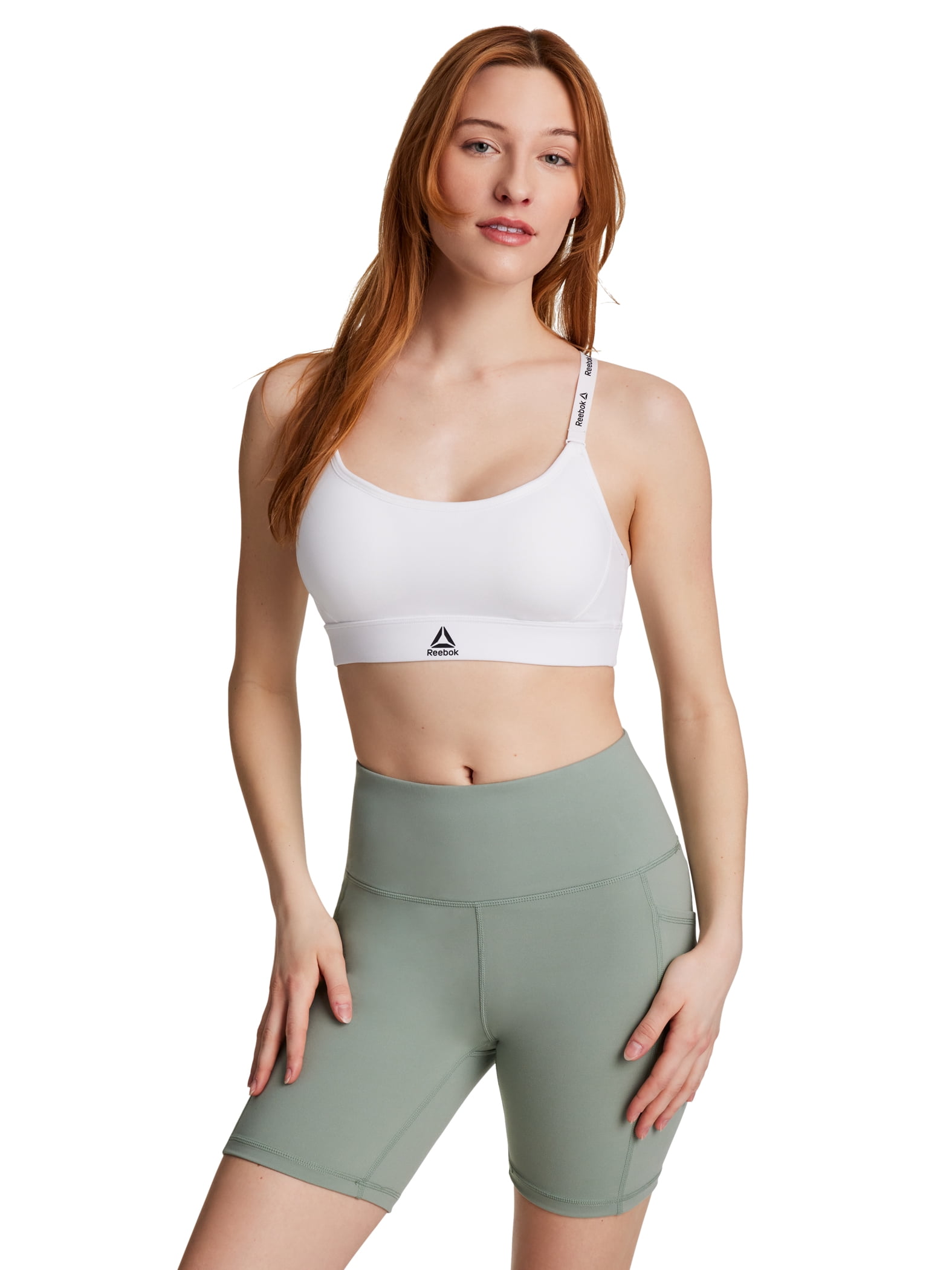 Reebok Women's and Women's Plus Low Impact Favorite Bra with Removable Cups, Sizes XS-4X