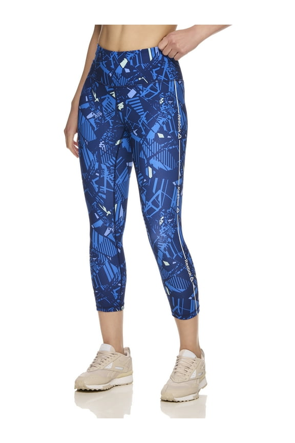 Women's and Women's Plus High-Rise Capri Leggings with Back Pocket, 22'' Inseam, Sizes XS-4X