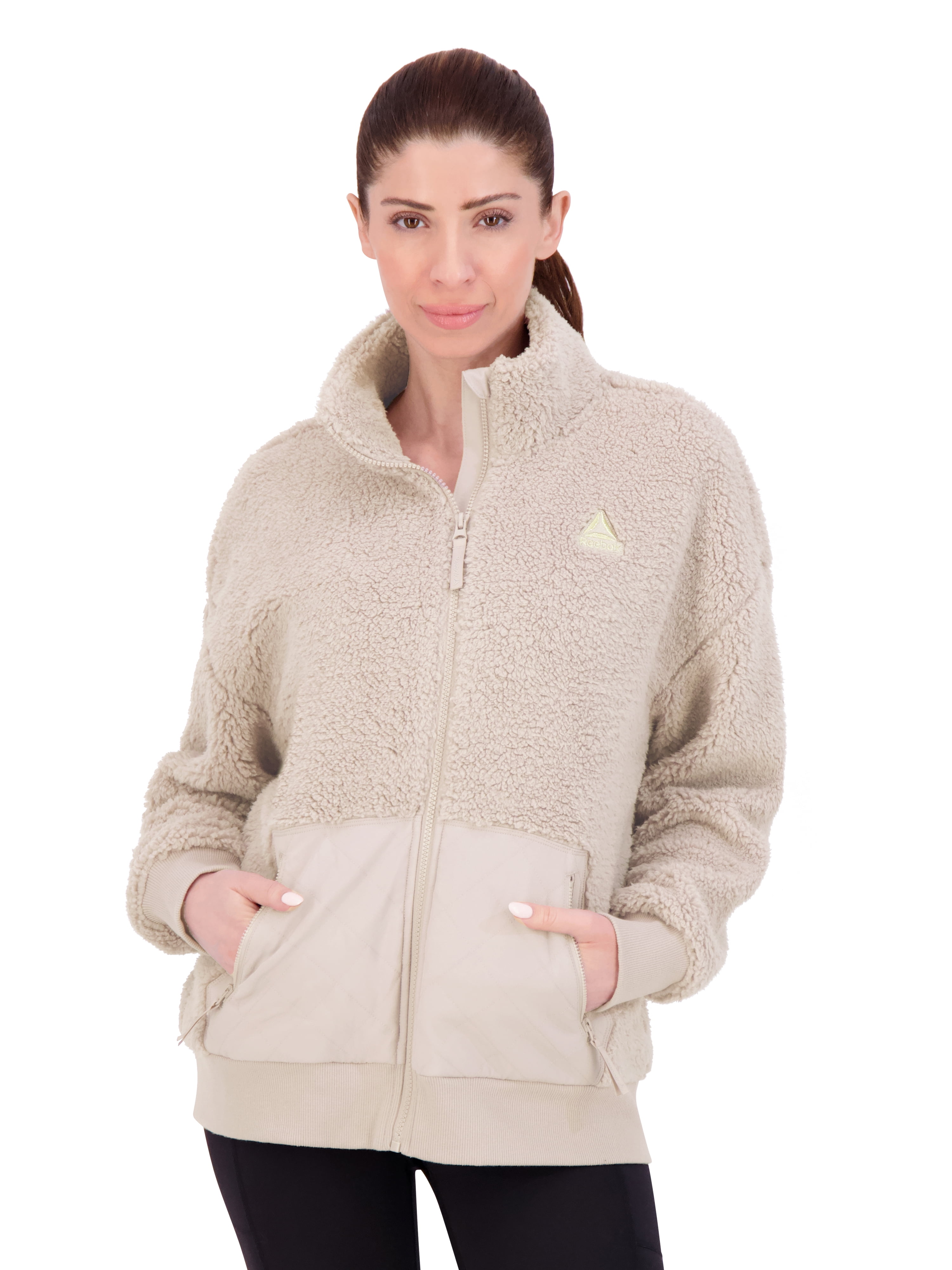 Reebok Women's and Women's Plus Size Achiever Sherpa Jacket, Sizes XS-4X