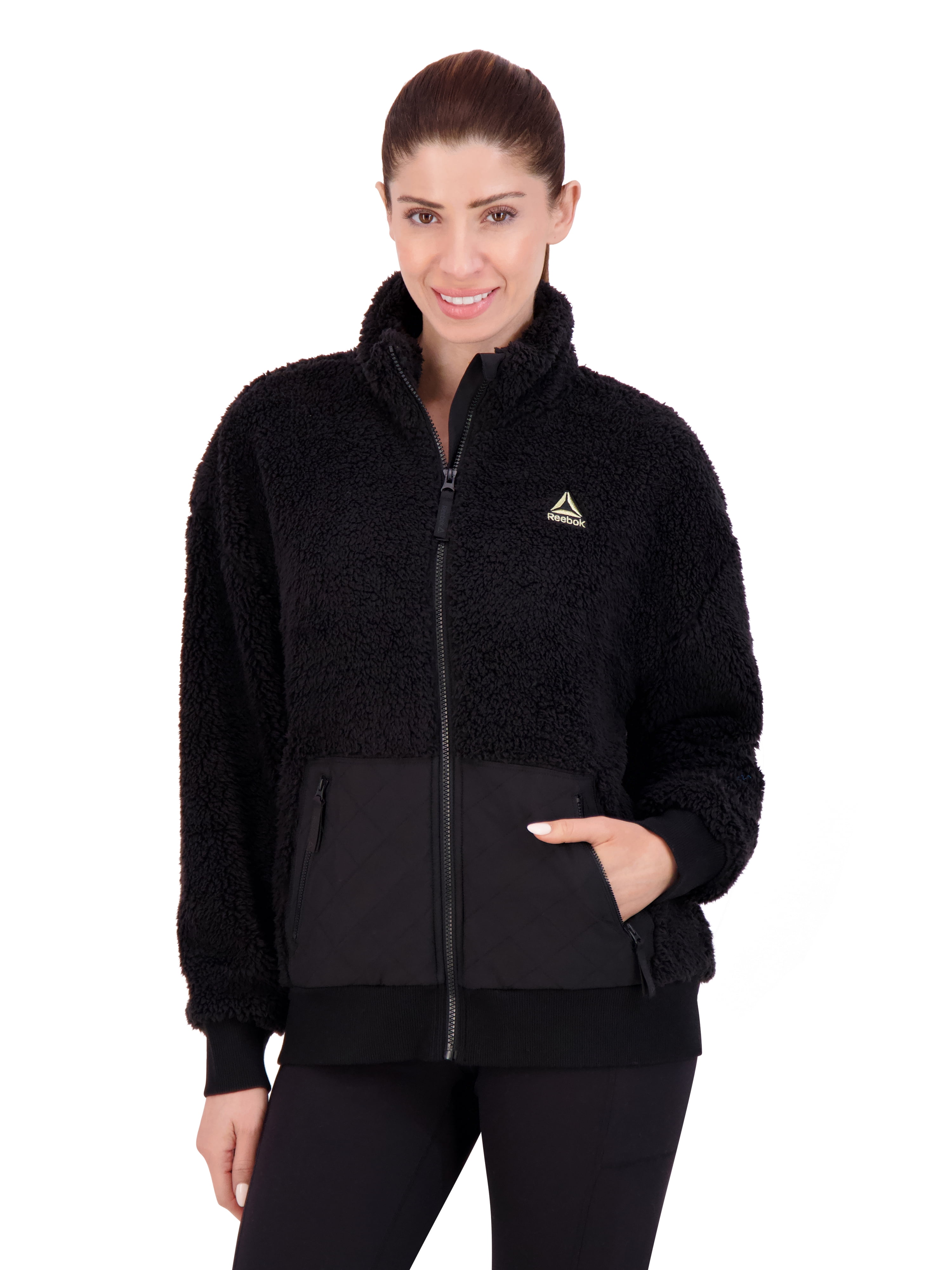 Reebok Women's and Women's Plus Size Achiever Sherpa Jacket, Sizes XS-4X