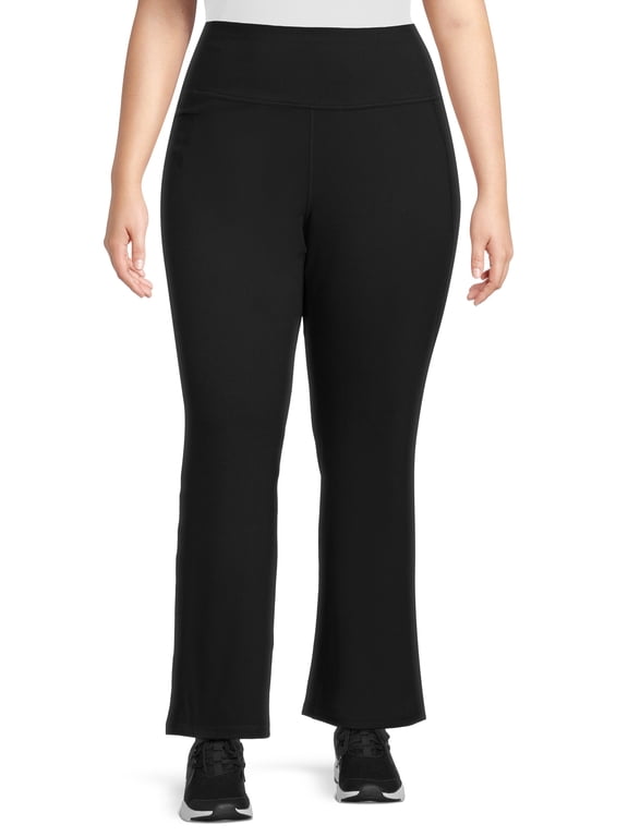 Women's and Women's Plus Size Everyday High Rise Pant With Pocket, Sizes XS-4X