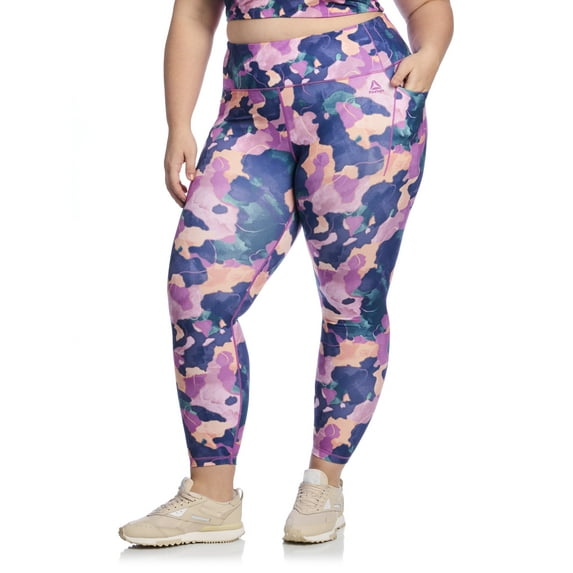 Reebok Women's and Women's Plus Size High Rise Reflex 7/8 Legging, Sizes XS-4X