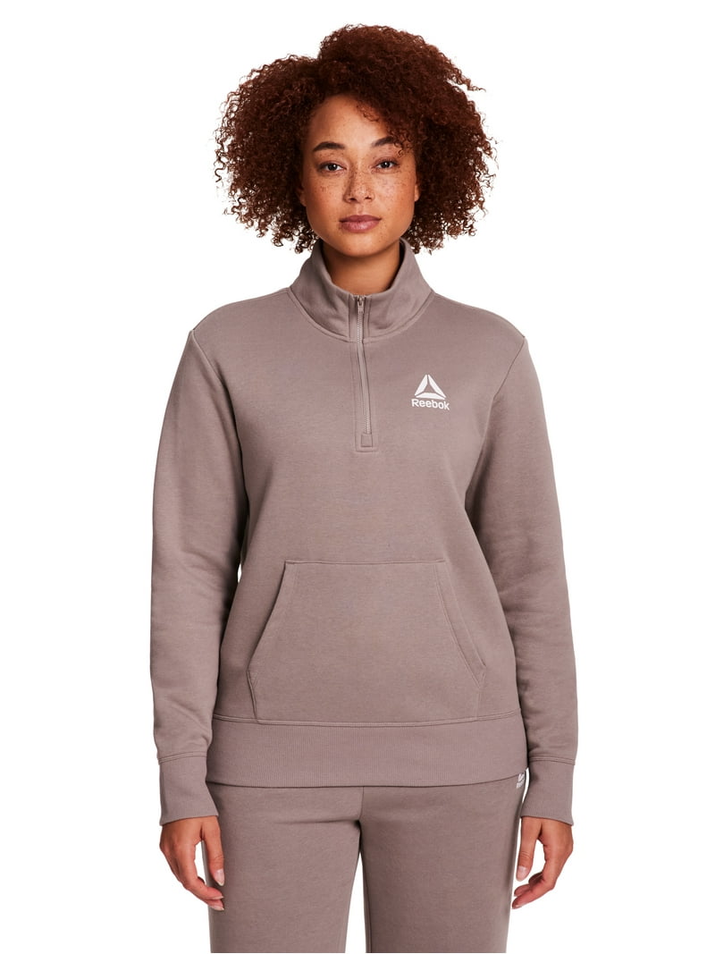 Reebok Women's and Women's Plus Sport Core 1/2 Zip Up Sweatshirt