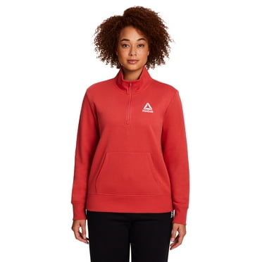 Reebok Women's and Women's Plus Sport Core 1/2 Zip Up Sweatshirt, Sizes XS-4X
