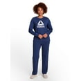 thumbnail image 1 of Reebok Women's and Women's Plus Sport Core Crewneck and Straight Leg Pant 2-Piece Set, Sizes XS-4X, 1 of 8