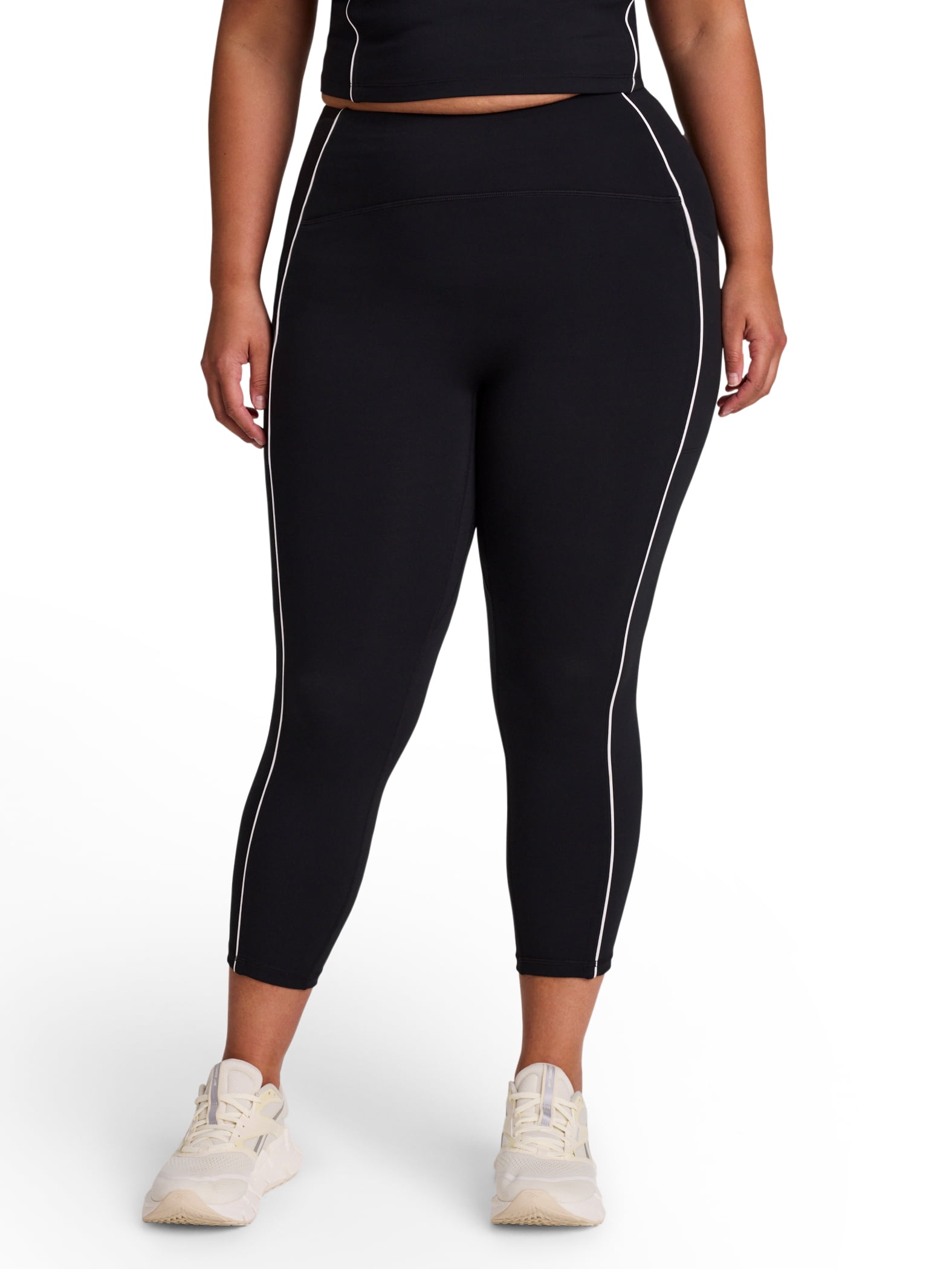 Reebok Women's and Women's Plus Team Player High Rise Capri Legging, Sizes XS-4X
