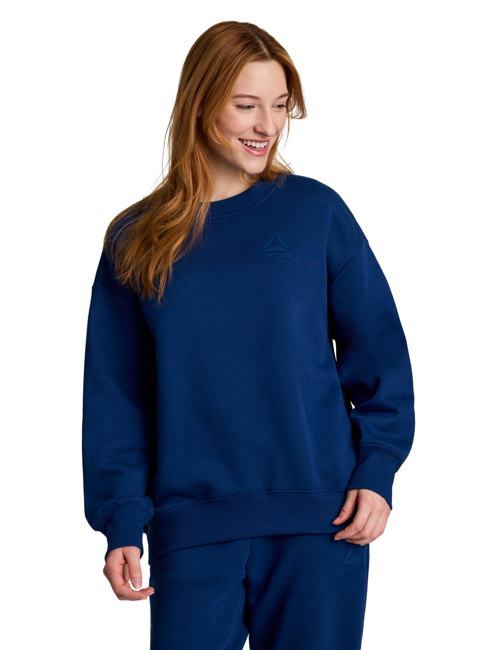 Reebok Women's and Women's Plus Weekender Oversized Crewneck, Sizes XS-4X