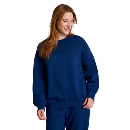 Reebok Women's and Women's Plus Weekender Oversized Crewneck, Sizes XS-4X