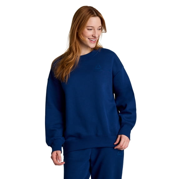Reebok Women's and Women's Plus Weekender Oversized Crewneck, Sizes XS-4X