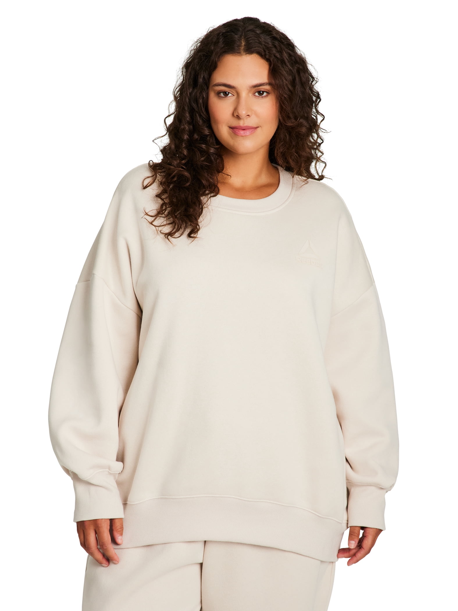 Reebok Women's and Women's Plus Weekender Oversized Crewneck, Sizes XS-4X
