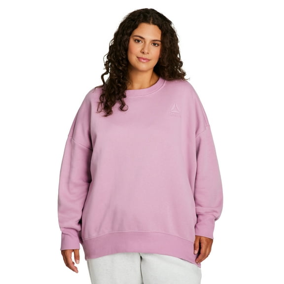 Reebok Women's and Women's Plus Weekender Oversized Crewneck, Sizes XS-4X