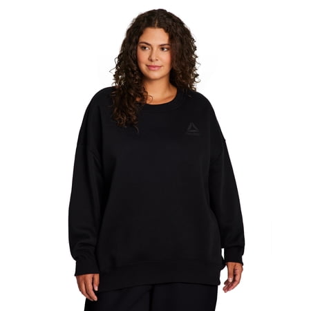 Reebok Women's and Women's Plus Weekender Oversized Crewneck, Sizes XS-4X