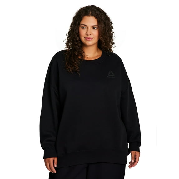 Reebok Women's and Women's Plus Weekender Oversized Crewneck, Sizes XS-4X