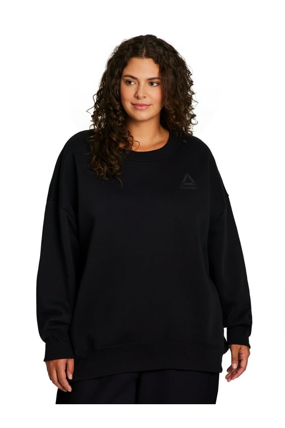 Women's and Women's Plus Weekender Oversized Crewneck, Sizes XS-4X