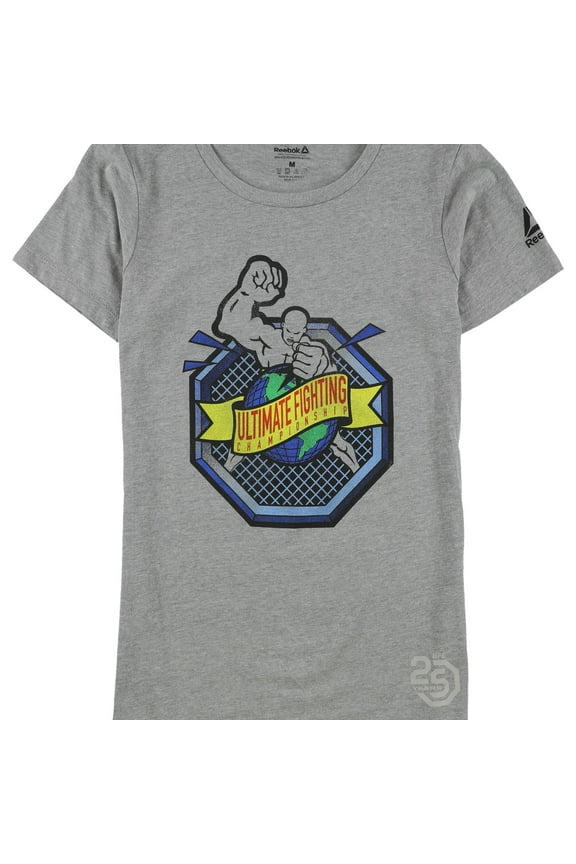 Womens 25th Anniversary Influencer Graphic T-Shirt, Grey, X-Large