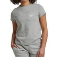 thumbnail image 1 of Reebok Womens Small Logo Graphic T-Shirt, Grey, Small, 1 of 2