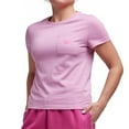 thumbnail image 1 of Reebok Womens Logo Pocket Graphic T-Shirt, Pink, Large, 1 of 1