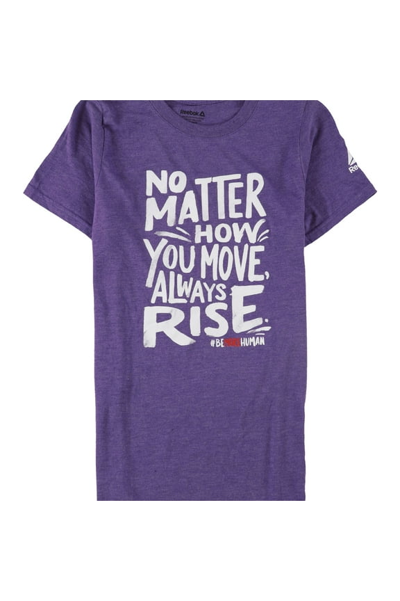 Womens Be More Human Graphic T-Shirt, Purple, X-Small