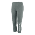 thumbnail image 1 of Reebok Womens Branded Capri Compression Athletic Pants, Grey, X-Small, 1 of 2