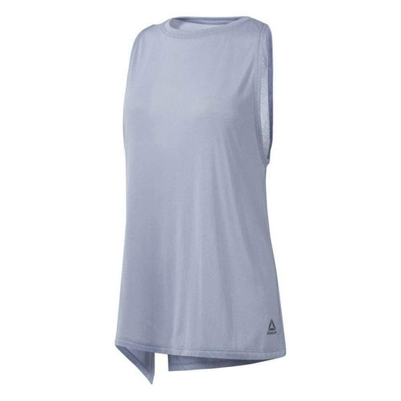 Reebok Womens Burnout Tank Top, Blue, X-Small