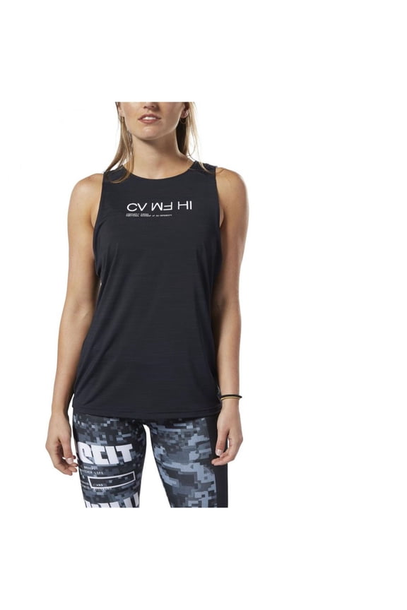 Womens CVMFHI Tank Top, Black, Large