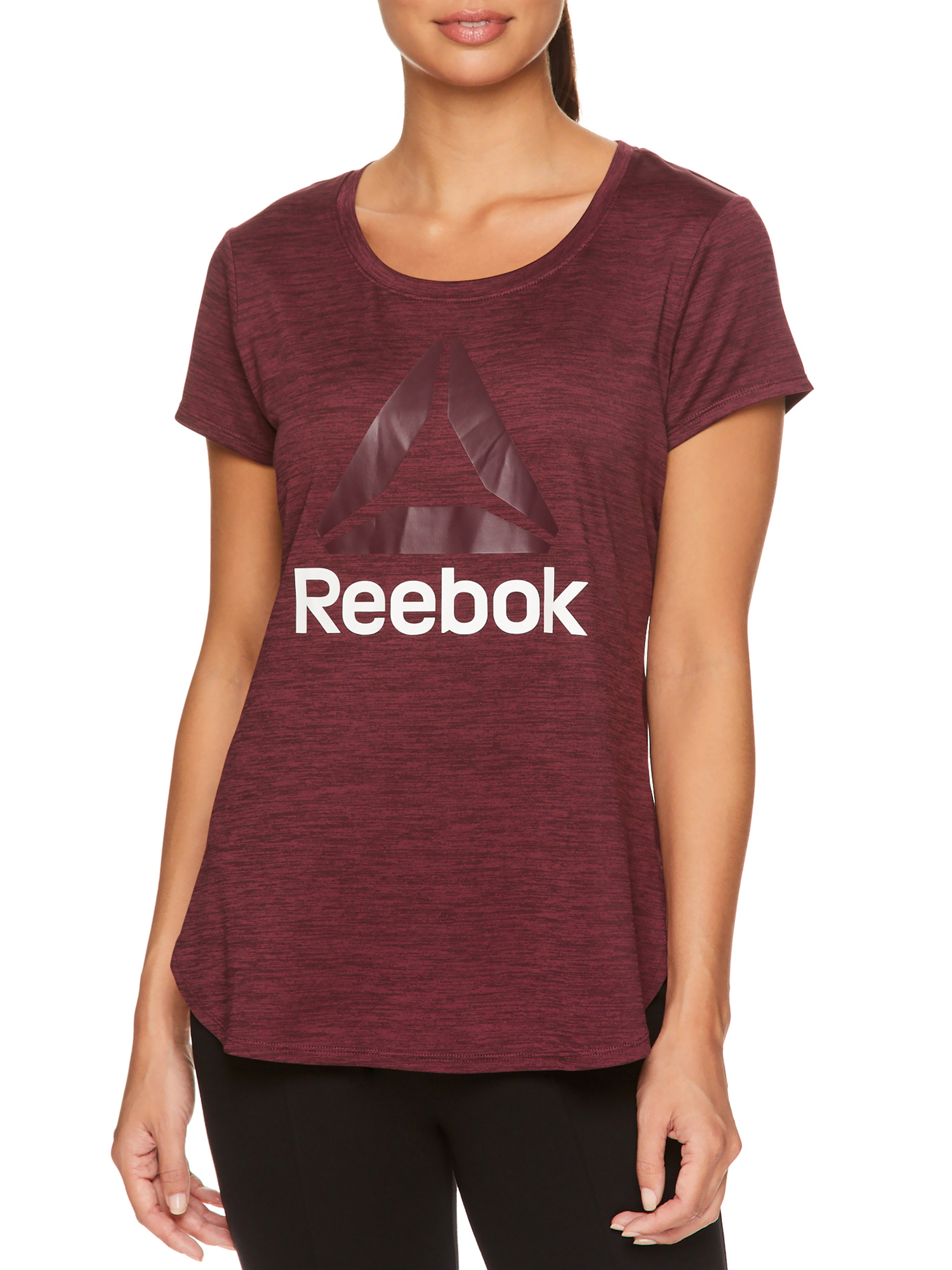 Reebok Womens Cap Sleeve Jersey Tee Shirt - image 1 of 4