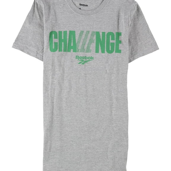 Reebok Womens Challenge Graphic T-Shirt, Grey, Medium