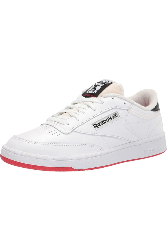 Mens Reebok CLUB C 85 Shoe Size: 10 Ftwwht - Chalk - Vecred Fashion Sneakers