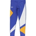 thumbnail image 1 of Reebok Womens Colorblock Compression Athletic Pants, Blue, Small, 1 of 2