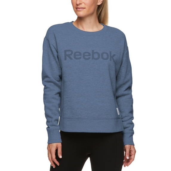 Reebok Womens Cozy Crewneck Sweatshirt with Graphic