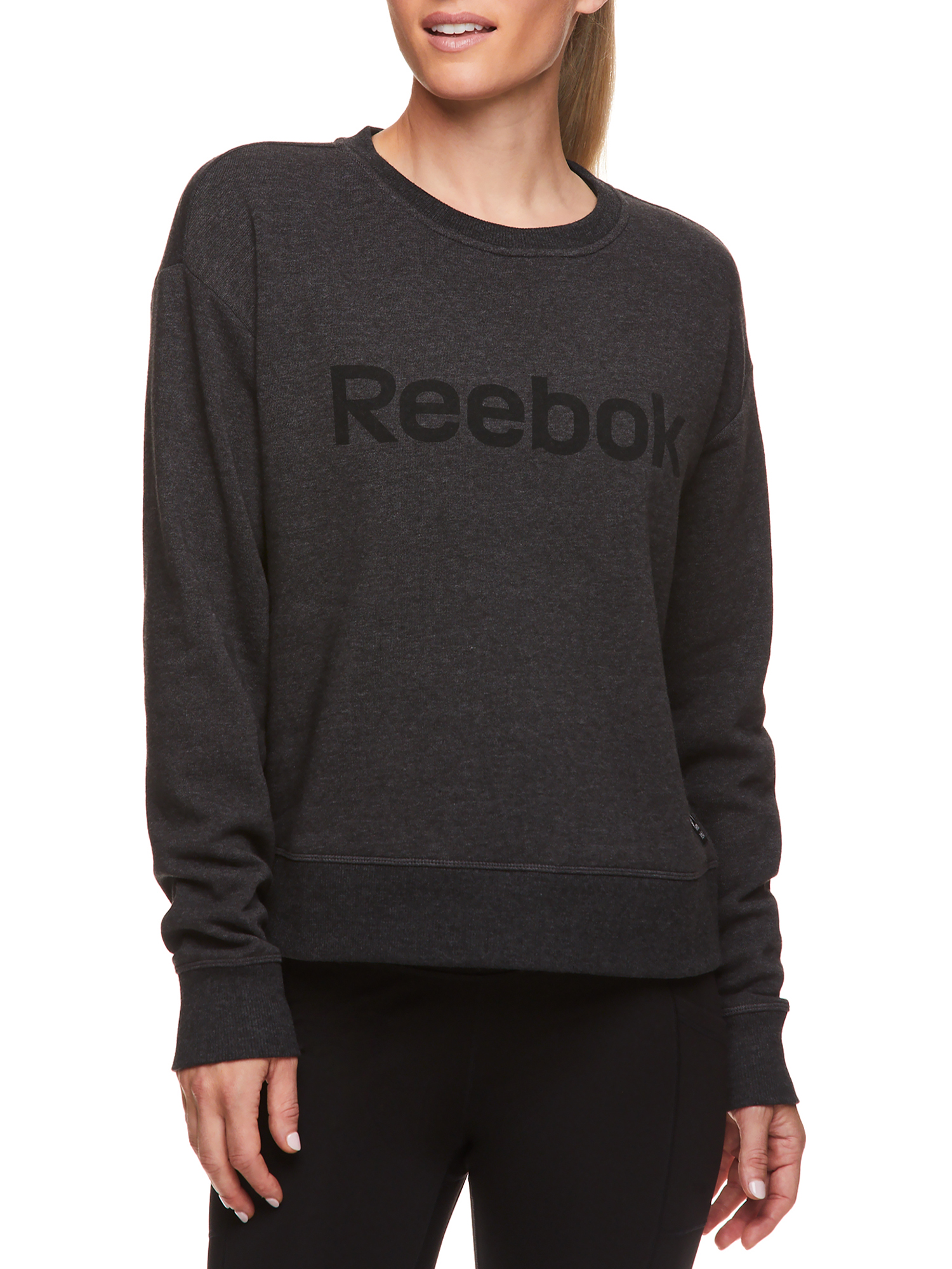 Reebok Womens Cozy Crewneck Sweatshirt with Graphic - image 1 of 4