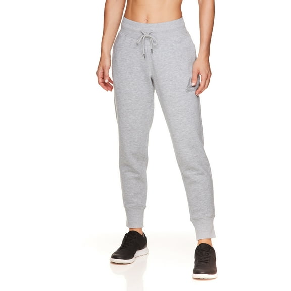 Reebok Womens' Cozy Fleece Jogger Sweatpants with Pockets