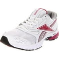 thumbnail image 1 of Reebok Womens Double Hall Running Shoes Sneakers 7 B(M) White/Pink, 1 of 7