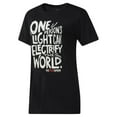 thumbnail image 1 of Reebok Womens Electrify The World Graphic T-Shirt, Black, X-Small, 1 of 1